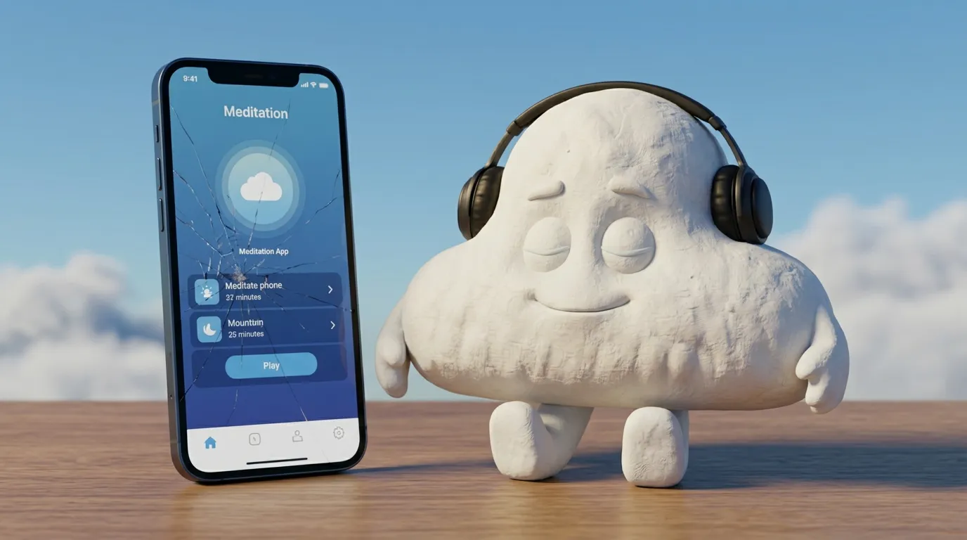 Meditation App Retention Rates: Headspace, Calm, and the 95% Drop-Off